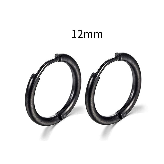 2025 New Simple Stainless Steel Gold Small Hoop Earrings for Women Men Cartilage Ear Piercing Jewelry Pendientes Hombre Mujer