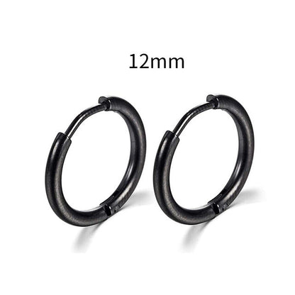 2025 New Simple Stainless Steel Gold Small Hoop Earrings for Women Men Cartilage Ear Piercing Jewelry Pendientes Hombre Mujer