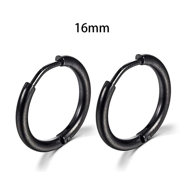 2025 New Simple Stainless Steel Gold Small Hoop Earrings for Women Men Cartilage Ear Piercing Jewelry Pendientes Hombre Mujer