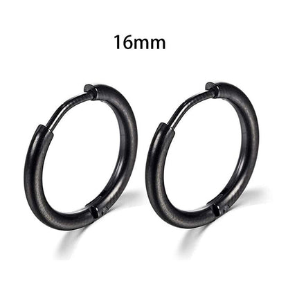 2025 New Simple Stainless Steel Gold Small Hoop Earrings for Women Men Cartilage Ear Piercing Jewelry Pendientes Hombre Mujer