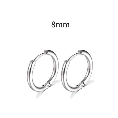 2025 New Simple Stainless Steel Gold Small Hoop Earrings for Women Men Cartilage Ear Piercing Jewelry Pendientes Hombre Mujer