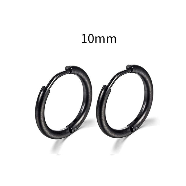 2025 New Simple Stainless Steel Gold Small Hoop Earrings for Women Men Cartilage Ear Piercing Jewelry Pendientes Hombre Mujer