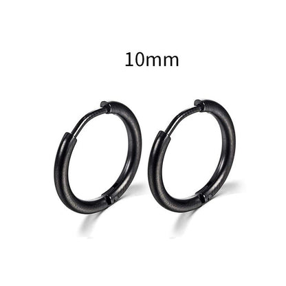 2025 New Simple Stainless Steel Gold Small Hoop Earrings for Women Men Cartilage Ear Piercing Jewelry Pendientes Hombre Mujer