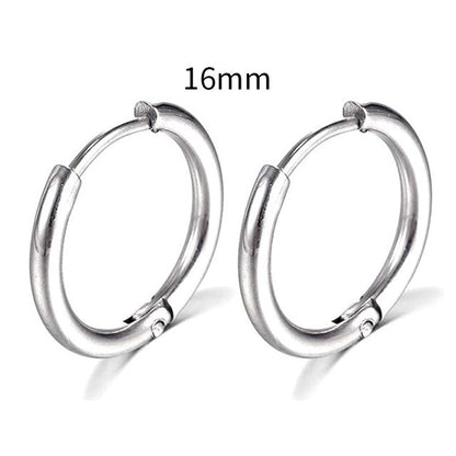 2025 New Simple Stainless Steel Gold Small Hoop Earrings for Women Men Cartilage Ear Piercing Jewelry Pendientes Hombre Mujer