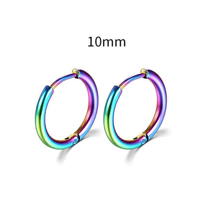 2025 New Simple Stainless Steel Gold Small Hoop Earrings for Women Men Cartilage Ear Piercing Jewelry Pendientes Hombre Mujer