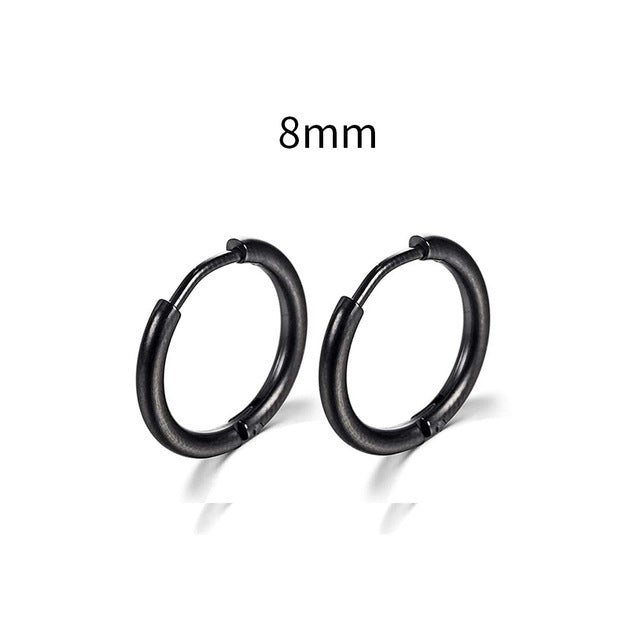 2025 New Simple Stainless Steel Gold Small Hoop Earrings for Women Men Cartilage Ear Piercing Jewelry Pendientes Hombre Mujer