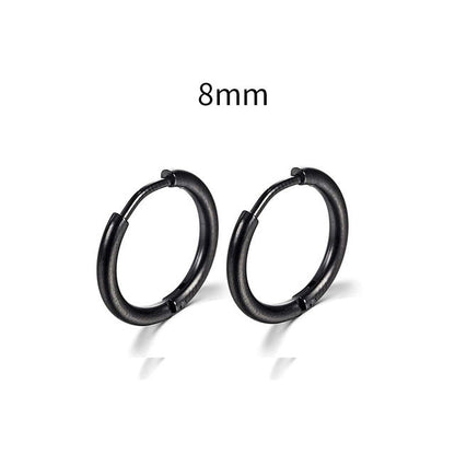 2025 New Simple Stainless Steel Gold Small Hoop Earrings for Women Men Cartilage Ear Piercing Jewelry Pendientes Hombre Mujer