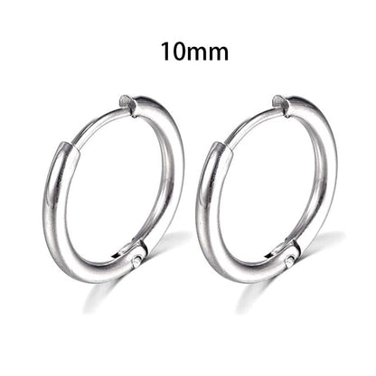 2025 New Simple Stainless Steel Gold Small Hoop Earrings for Women Men Cartilage Ear Piercing Jewelry Pendientes Hombre Mujer